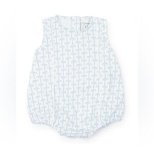 Lila + Hayes Reid Bubble Pacific Palms print romper baby toddler boy sleeveless